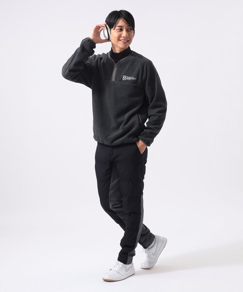 BEAMS GOLF（ビームスゴルフ）の「ORANGE LABEL / ハーフジップ フリース トップス（スウェット・メンズ・ブラック/ベージュ/グレー・LARGE/MEDIUM/SMALL/X-LARGE）」の17枚目の写真