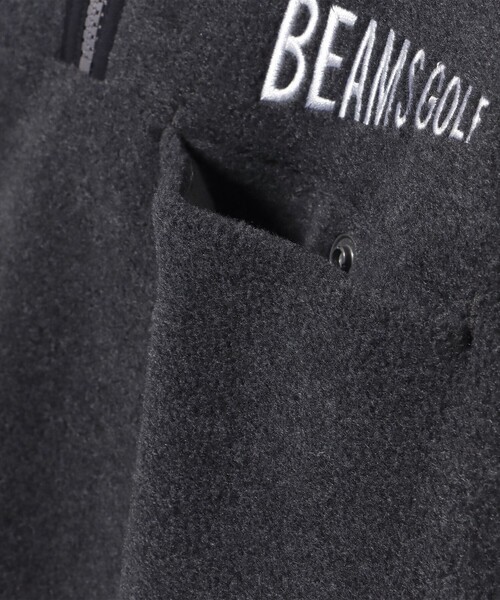 BEAMS GOLF（ビームスゴルフ）の「ORANGE LABEL / ハーフジップ フリース トップス（スウェット・メンズ・ブラック/ベージュ/グレー・LARGE/MEDIUM/SMALL/X-LARGE）」の7枚目の写真