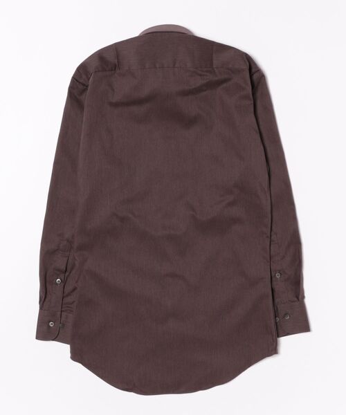 TOKYO SHIRTS（トウキョウシャツ）の「【超形態安定】形態安定ノンアイロン ワイド 長袖ビジネスワイシャツ（ビジネスシャツ・メンズ・ブラウン・首回り39cm-裄丈80cm/首回り39cm-裄丈84cm/首回り41cm-裄丈82cm/首回り41cm-裄丈86cm/首回り42cm-裄丈82cm/首回り42cm-裄丈86cm/首回り43cm-裄丈82cm/首回り43cm-裄丈86cm/首回り37cm-裄丈80cm）」の7枚目の写真