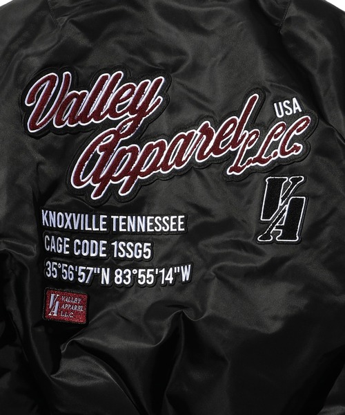 Valley Apparel(バレーアパレル)の「スタジャン風MA-1 フライトナイロンジャケット/フライトジャケット(MA-1・メンズ・シルバー/ブラック・LARGE/X-LARGE/MEDIUM/SMALL)」の11枚目の写真