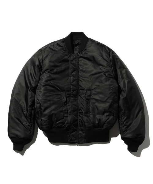 Valley Apparel(バレーアパレル)の「スタジャン風MA-1 フライトナイロンジャケット/フライトジャケット(MA-1・メンズ・シルバー/ブラック・LARGE/X-LARGE/MEDIUM/SMALL)」の12枚目の写真