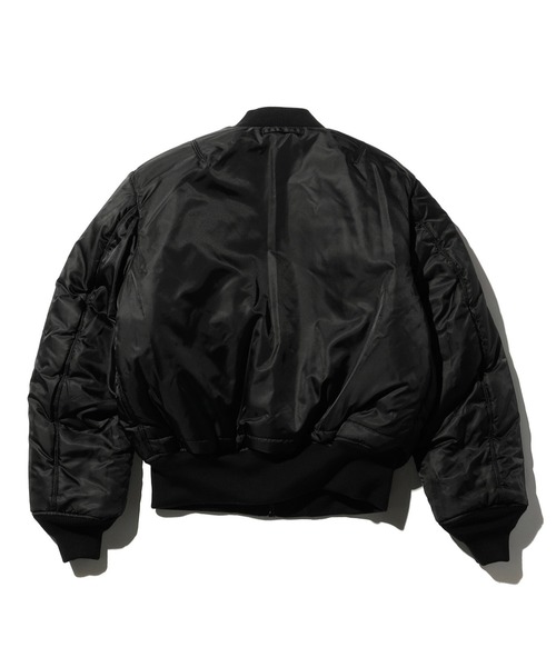 Valley Apparel(バレーアパレル)の「スタジャン風MA-1 フライトナイロンジャケット/フライトジャケット(MA-1・メンズ・シルバー/ブラック・LARGE/X-LARGE/MEDIUM/SMALL)」の13枚目の写真