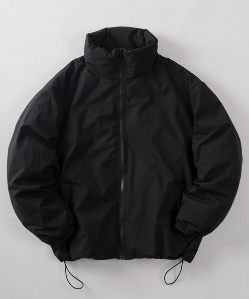 make a ray!(メイク ア レイ!)の「【88】ストレッチ ファイバーダウン スタンド ジャケット/【防風】【撥水】【ストレッチ】(ダウンジャケット/コート・メンズ・ライトグレー/チャコールグレー/ブラック/カーキ・M/L/XL)」の2枚目の写真