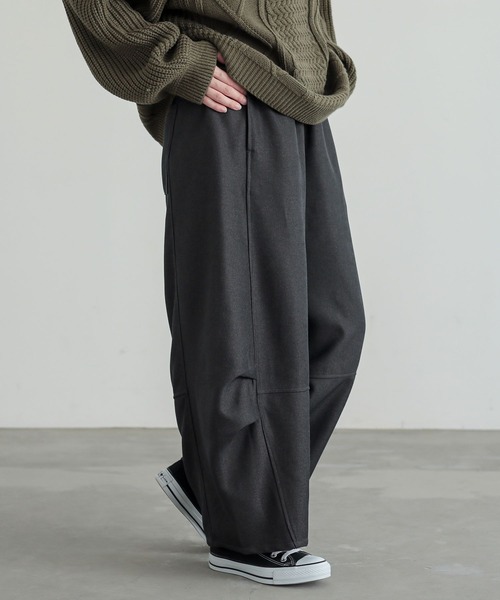 n'OrLABEL(ノアールレーベル)の「ウールライクタックコクーンパンツ(その他パンツ・レディース・チャコール/ブラック/ベージュ・1/2)」の19枚目の写真