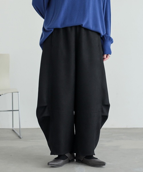 n'OrLABEL(ノアールレーベル)の「ウールライクタックコクーンパンツ(その他パンツ・レディース・チャコール/ブラック/ベージュ・1/2)」の22枚目の写真
