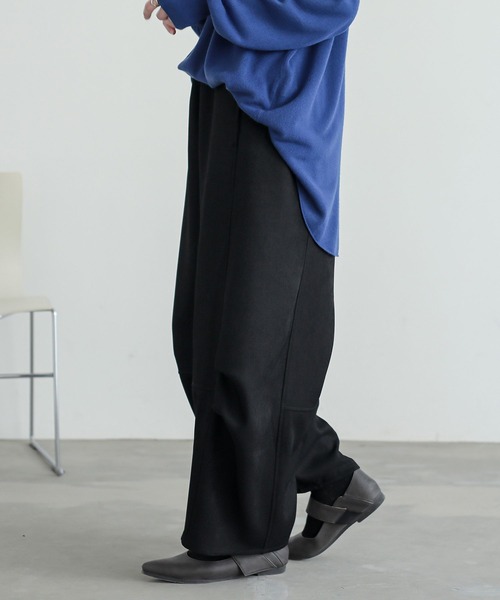 n'OrLABEL(ノアールレーベル)の「ウールライクタックコクーンパンツ(その他パンツ・レディース・チャコール/ブラック/ベージュ・1/2)」の10枚目の写真