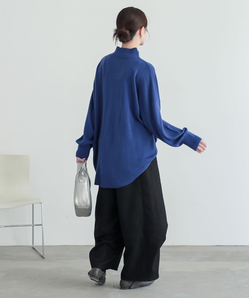 n'OrLABEL(ノアールレーベル)の「ウールライクタックコクーンパンツ(その他パンツ・レディース・チャコール/ブラック/ベージュ・1/2)」の18枚目の写真