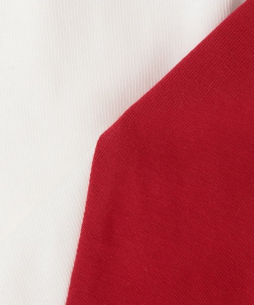 X-girl Stages(エックスガールステージス)の「スタッズ& ラインストーンロゴラグラン長袖Tシャツ(Tシャツ/カットソー・キッズ・ブラック/レッド・100cm/140cm/110cm/90cm/130cm/120cm)」の6枚目の写真