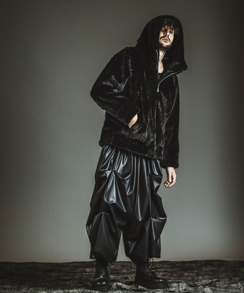 NO ID.】Fake Fur Big Hooded Blouson / フェイク ファー ビッグ