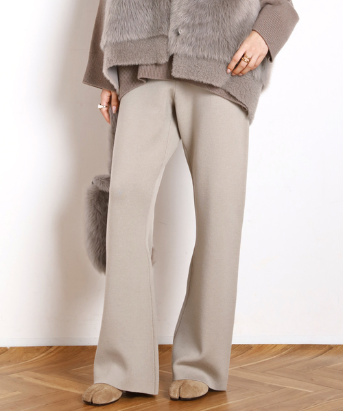 AP STUDIO（エーピーストゥディオ）の「New スムージーニットパンツ（その他パンツ・レディース・ブラック/グレー/アイボリー・40/38/36）」の13枚目の写真