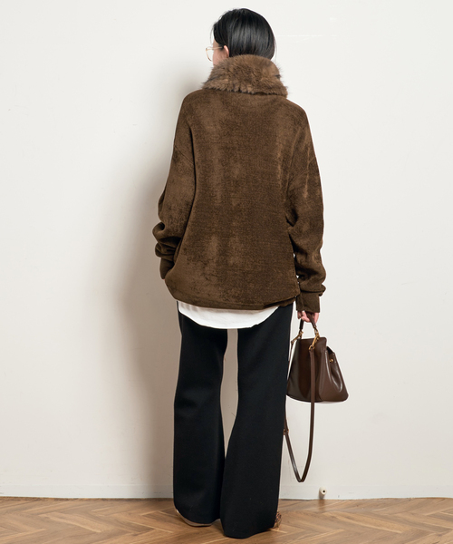 AP STUDIO（エーピーストゥディオ）の「New スムージーニットパンツ（その他パンツ・レディース・ブラック/グレー/アイボリー・40/38/36）」の22枚目の写真