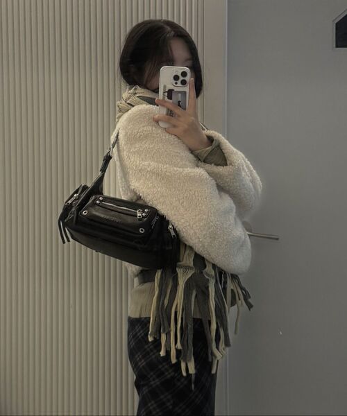 BLACKPURPLE（ブラックパープル）の「マルコバッグ Marco Bag_BROWN（ショルダーバッグ・レディース・ブラウン・FREE）」の10枚目の写真