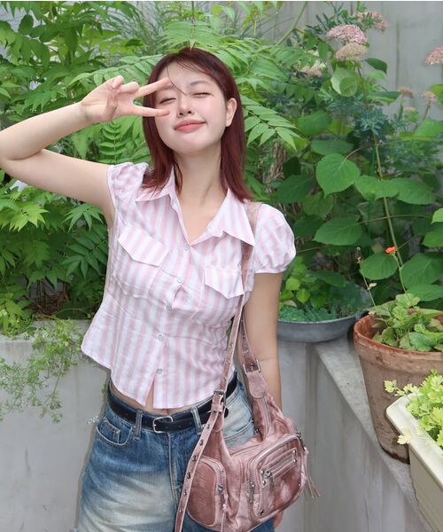 BLACKPURPLE（ブラックパープル）の「マルコバッグ Marco Bag_BROWN（ショルダーバッグ・レディース・ブラウン・FREE）」の22枚目の写真
