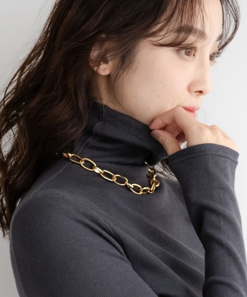 Elura（エルーラ）の「ボリュームチェーンネックレス/611609（ネックレス・レディース・シルバー/ゴールド・FREE）」の2枚目の写真