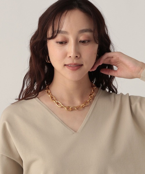 Elura（エルーラ）の「ボリュームチェーンネックレス/611609（ネックレス・レディース・シルバー/ゴールド・FREE）」の7枚目の写真