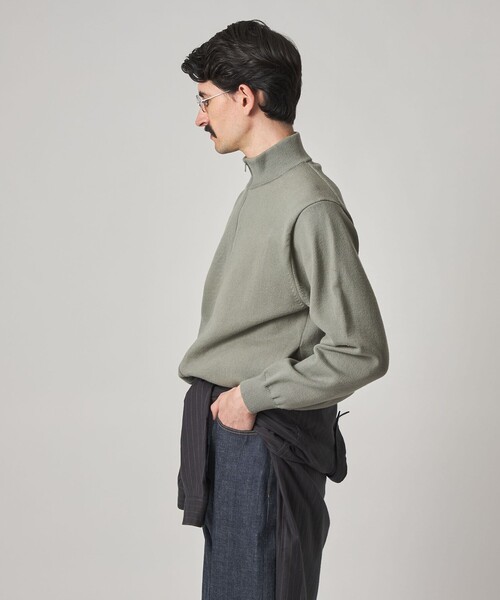 Steven Alan(スティーブンアラン)の「<Steven Alan> ブラッシュド CTN/PE ドライバーズ ニット ブルゾン(カーディガン/ボレロ・メンズ・ブラック/オリーブ・S/M/L/XL)」の7枚目の写真