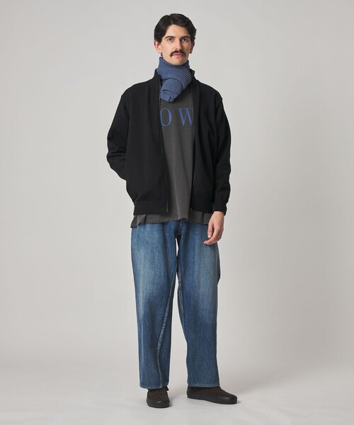 Steven Alan(スティーブンアラン)の「<Steven Alan> ブラッシュド CTN/PE ドライバーズ ニット ブルゾン(カーディガン/ボレロ・メンズ・ブラック/オリーブ・S/M/L/XL)」の8枚目の写真