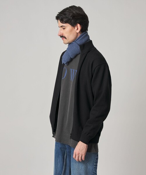 Steven Alan(スティーブンアラン)の「<Steven Alan> ブラッシュド CTN/PE ドライバーズ ニット ブルゾン(カーディガン/ボレロ・メンズ・ブラック/オリーブ・S/M/L/XL)」の11枚目の写真