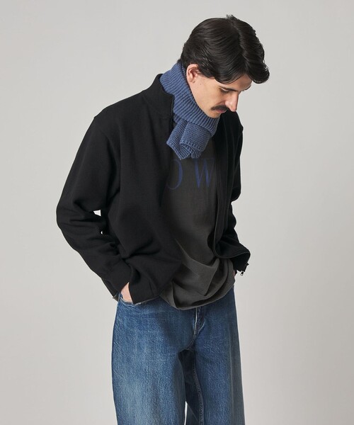 Steven Alan(スティーブンアラン)の「<Steven Alan> ブラッシュド CTN/PE ドライバーズ ニット ブルゾン(カーディガン/ボレロ・メンズ・ブラック/オリーブ・S/M/L/XL)」の12枚目の写真