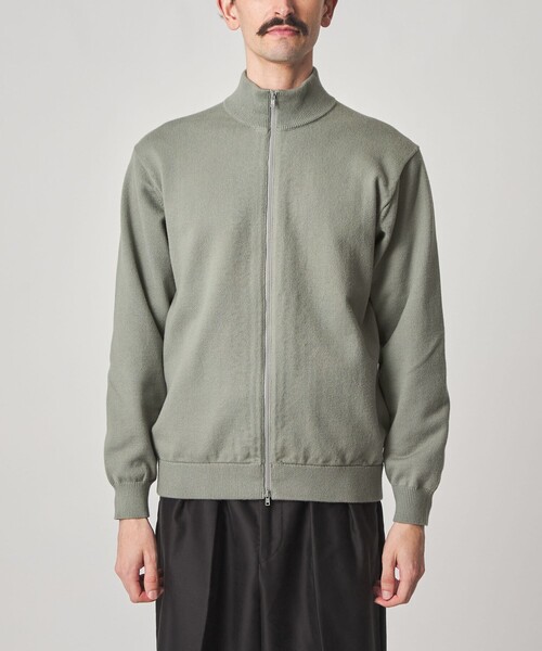 Steven Alan(スティーブンアラン)の「<Steven Alan> ブラッシュド CTN/PE ドライバーズ ニット ブルゾン(カーディガン/ボレロ・メンズ・ブラック/オリーブ・S/M/L/XL)」の13枚目の写真