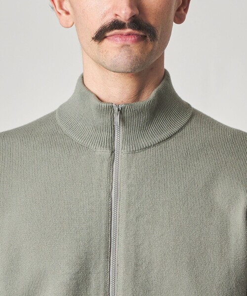 Steven Alan(スティーブンアラン)の「<Steven Alan> ブラッシュド CTN/PE ドライバーズ ニット ブルゾン(カーディガン/ボレロ・メンズ・ブラック/オリーブ・S/M/L/XL)」の16枚目の写真