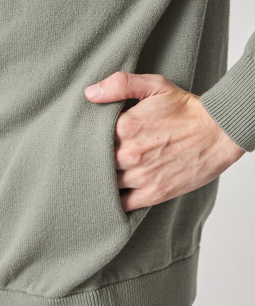 Steven Alan(スティーブンアラン)の「<Steven Alan> ブラッシュド CTN/PE ドライバーズ ニット ブルゾン(カーディガン/ボレロ・メンズ・ブラック/オリーブ・S/M/L/XL)」の19枚目の写真