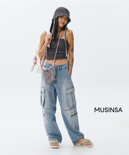 ARCHIVE BOLD(アーカイブボールド)の「MULTI POCKET DENIM PANTS (LIGHT BLUE)(デニムパンツ・メンズ・その他・LARGE/MEDIUM/SMALL/X-SMALL)」の8枚目の写真