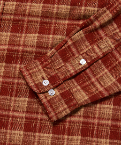 WKNDRS（ウィーキャンドース）の「CHECKERED SHIRT (BURGUNDY)（シャツ/ブラウス・レディース・その他・MEDIUM/LARGE/X-LARGE）」の4枚目の写真