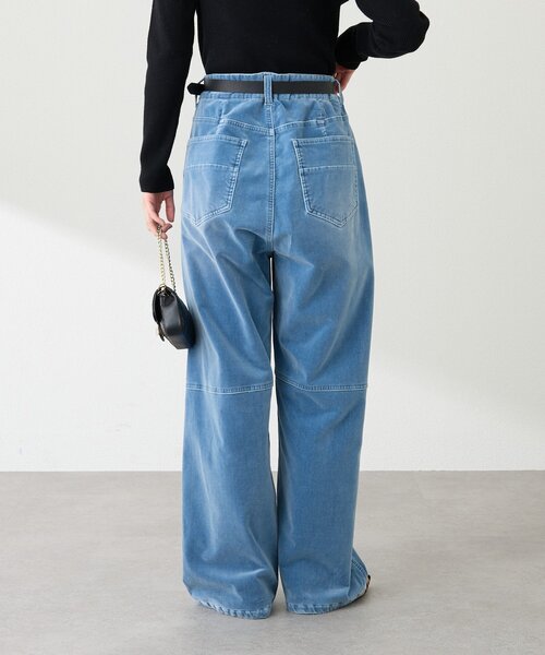 La boutique BonBon（ラブティックボンボン）の「【セットアップ可】別珍デニムパンツ（デニムパンツ・レディース・サックスブルー/ブルー・SMALL/MEDIUM）」の15枚目の写真