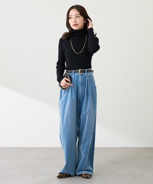 La boutique BonBon（ラブティックボンボン）の「【セットアップ可】別珍デニムパンツ（デニムパンツ・レディース・サックスブルー/ブルー・SMALL/MEDIUM）」の17枚目の写真