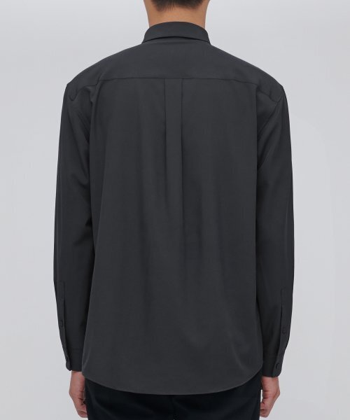 MUSINSA STANDARD（ムシンサスタンダード）の「リラックスフィットシルキーシャツ[ダークグレー]（シャツ/ブラウス・メンズ・その他・SMALL/MEDIUM/LARGE/X-LARGE/XX-LARGE）」の3枚目の写真