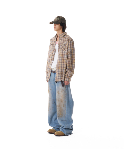 AAKAM(アーカム)の「Western Vintage Check Shirts (Yellow)(シャツ/ブラウス・レディース・その他・FREE)」の9枚目の写真