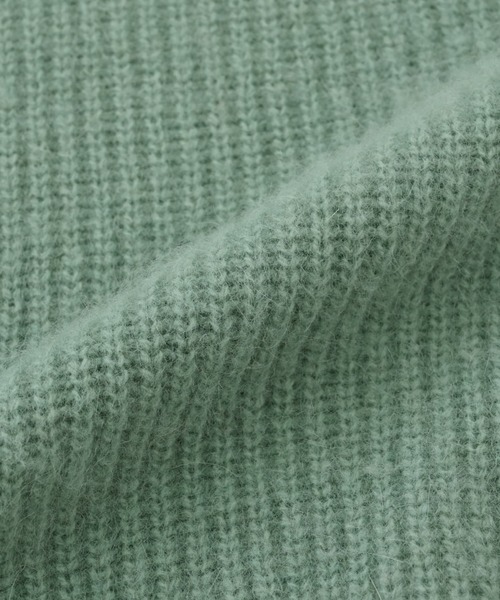 COHINA（コヒナ）の「フォックスアンゴラVネックパターン柄ニット 【低身長・小柄女性】（ニット/セーター・レディース・ベージュ/ネイビー/グリーン/レッド・ONE SIZE）」の9枚目の写真