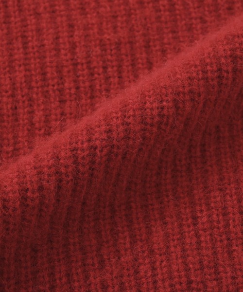 COHINA（コヒナ）の「フォックスアンゴラVネックパターン柄ニット 【低身長・小柄女性】（ニット/セーター・レディース・ベージュ/ネイビー/グリーン/レッド・ONE SIZE）」の5枚目の写真