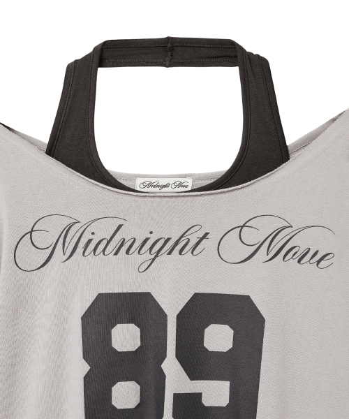 Midnight Move（ミッドナイトムーブ）の「f set 89 t (grey)（Tシャツ/カットソー・レディース・その他・FREE）」の3枚目の写真