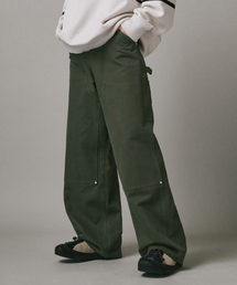 Verdnt（バーダント）の「Double-layer carpenter wide cotton pants [khaki]（その他パンツ・メンズ）」
