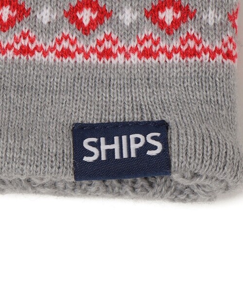 SHIPS(シップス)の「SHIPS KIDS:ジャカード×ケーブル リバーシブル ネックウォーマー(ネックウォーマー/スヌード・キッズ・ライトグレー/ネイビー・ONE SIZE)」の4枚目の写真