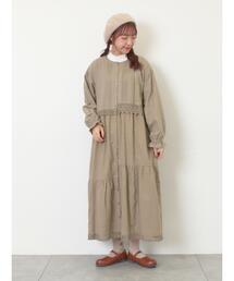 Samansa Mos2 | 【S/Mサイズ】レースパッチワークワンピース(ワンピース)