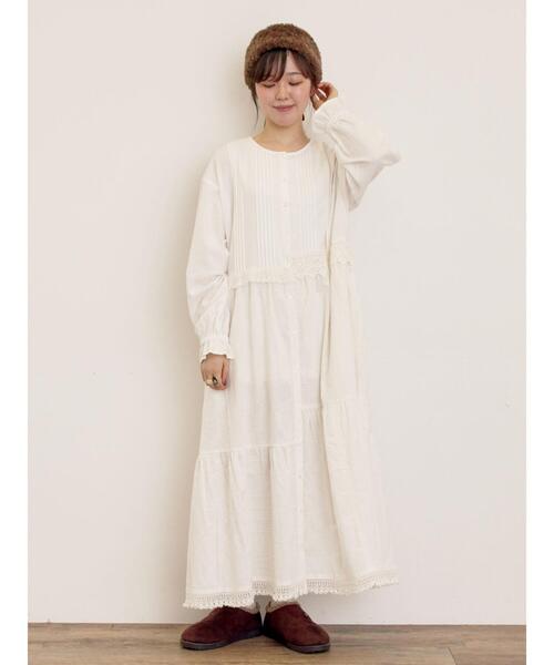 S/Mサイズ】レースパッチワークワンピース（ワンピース）｜Samansa