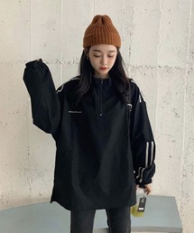 Mayree（メイリー）の「【Mayree】ハーフジップ スポーティープルオーバー（ジャージ）」