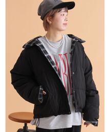 ehka sopo | リバーシブル中綿ジャケット(ブルゾン)
