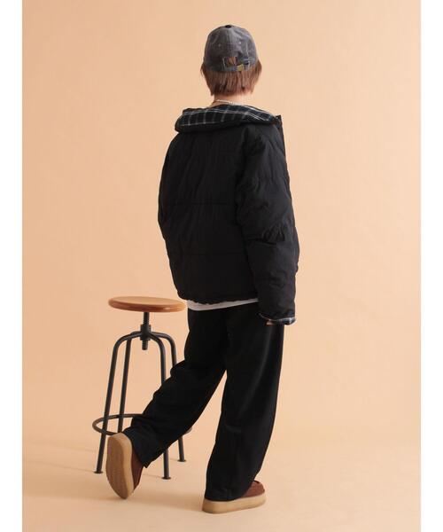 ehka sopo（エヘカソポ）の「リバーシブル中綿ジャケット（ブルゾン・レディース・ブラック/カーキ/ベージュ・F）」の10枚目の写真