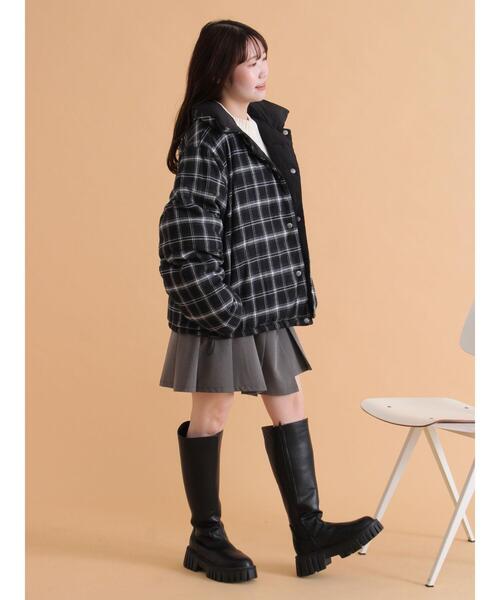 ehka sopo（エヘカソポ）の「リバーシブル中綿ジャケット（ブルゾン・レディース・ブラック/カーキ/ベージュ・F）」の17枚目の写真