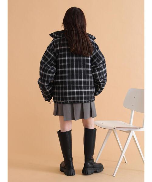 ehka sopo（エヘカソポ）の「リバーシブル中綿ジャケット（ブルゾン・レディース・ブラック/カーキ/ベージュ・F）」の18枚目の写真