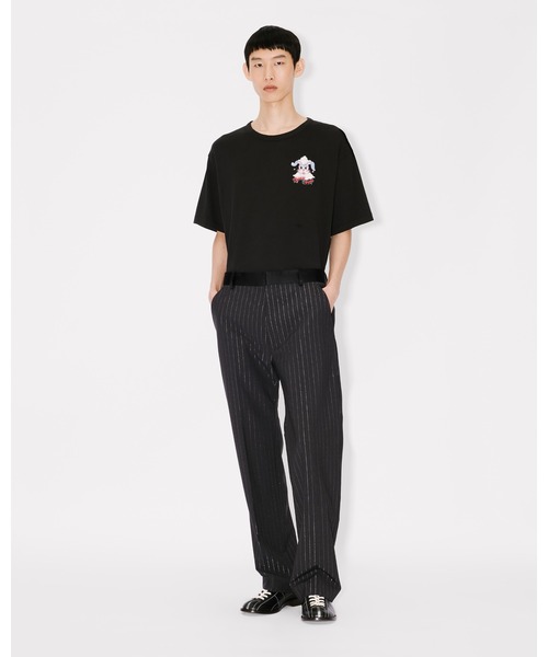 KENZO（ケンゾー）の「'KENZO Winter Holidays' オーバーサイズ Tシャツ イン コットン（Tシャツ/カットソー・メンズ・ブラック系その他5・LARGE/X-SMALL/SMALL/MEDIUM/X-LARGE/XX-LARGE）」の4枚目の写真