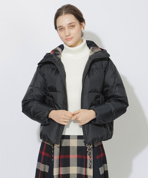 Quiet checkシリーズ】ボクシーダウン（ダウンジャケット/コート