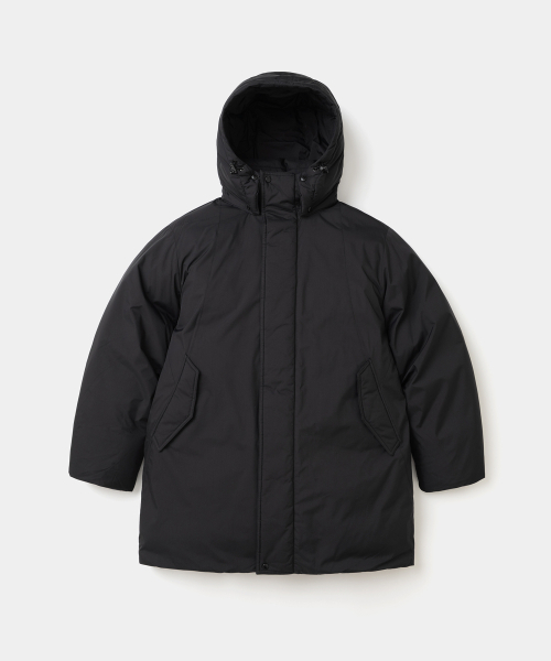 UNIFORM BRIDGE(ユニフォームブリッジ)の「minimal hooded goose down parka black(ダウンジャケット/コート・メンズ・その他・MEDIUM/LARGE/X-LARGE/XX-LARGE)」の1枚目の写真