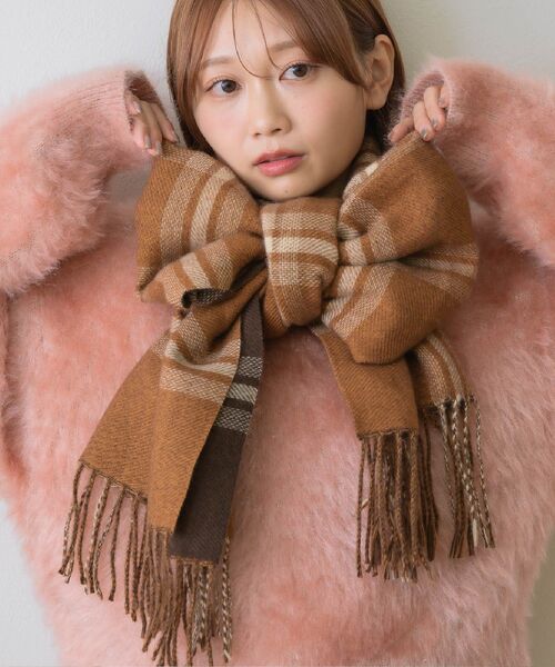 je crois soi】ふわふわエコファー差込型マフラー（マフラー