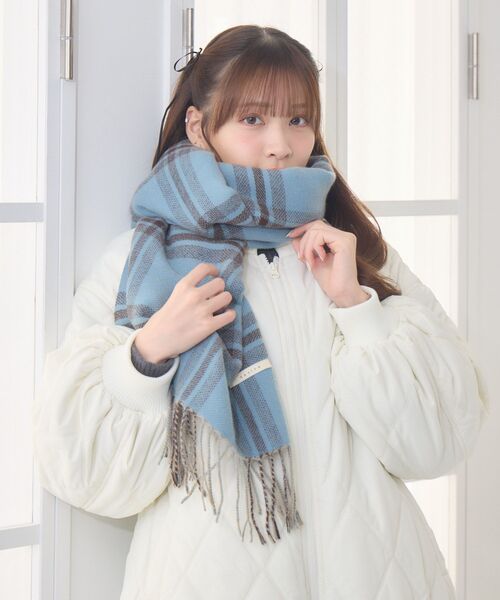 リバーチェックストール（マフラー）｜casita(RETRO GIRL)（カシータ