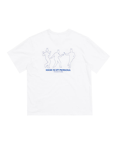 OURPOCKETS(アワーポケッツ)の「グリッドダンスペルソナTシャツ(ホワイト)(Tシャツ/カットソー・レディース・ホワイト・MEDIUM/X-LARGE)」の4枚目の写真
